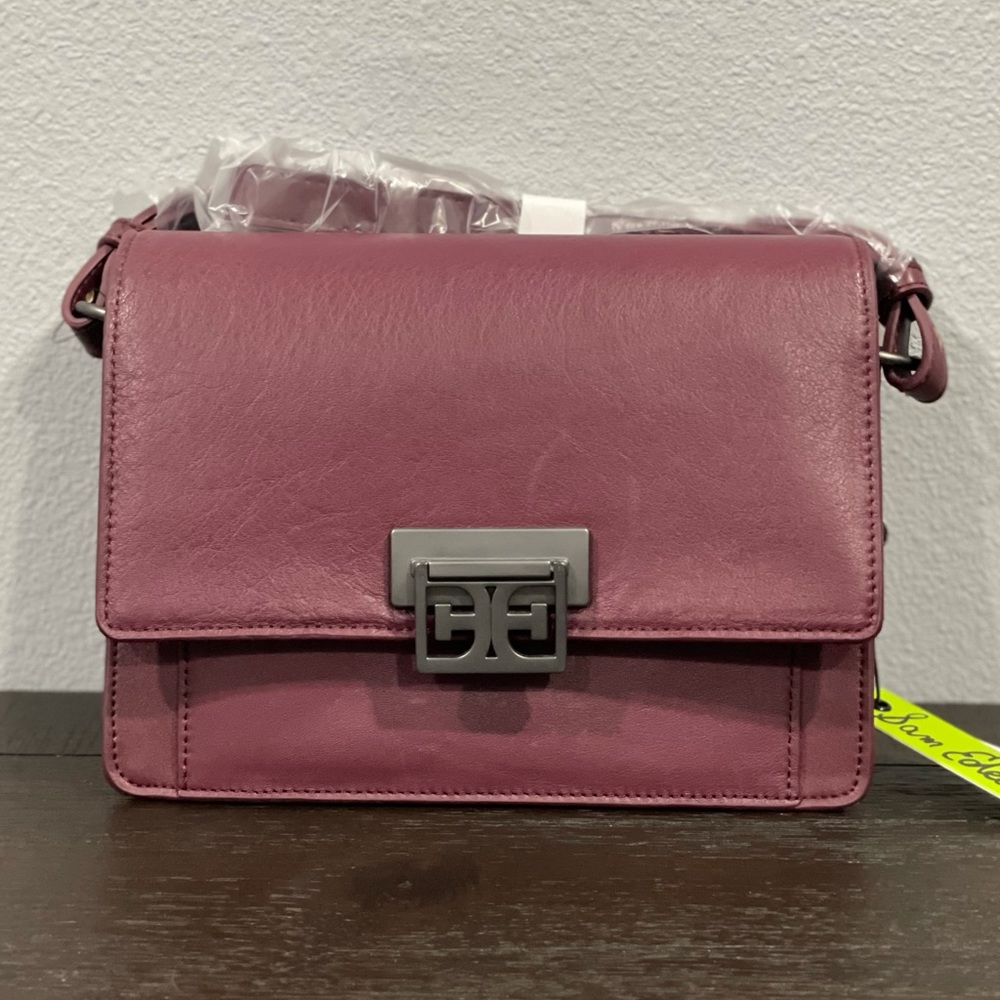 🌺 Sam Edelman Paislee Crossbody - Maroon Leather